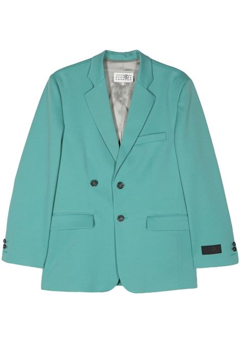 Blazer doppiopetto sartoriale in blu - donna MM6 MAISON MARGIELA | S52BN0130S47848605